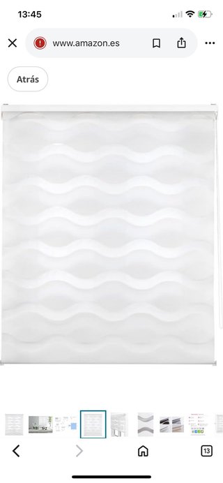 Estor Noche y Día Ondas Blanco 80x 150