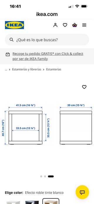 Mueble auxiliar Ikea beige y rojo