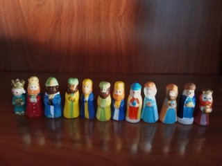 Lote 12 Figuras Roscón Reyes Magos