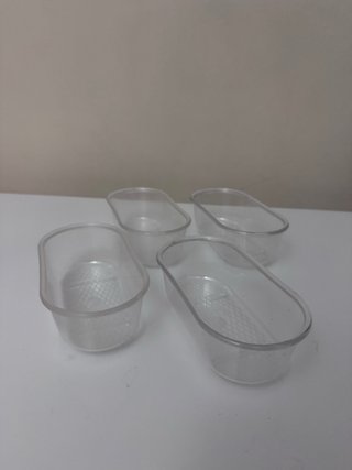 4 Bañeras/Comederos para Pájaros