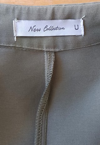 Chaqueta boho verde oliva fina