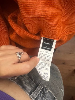 Jersey de Invierno Hombre Naranja