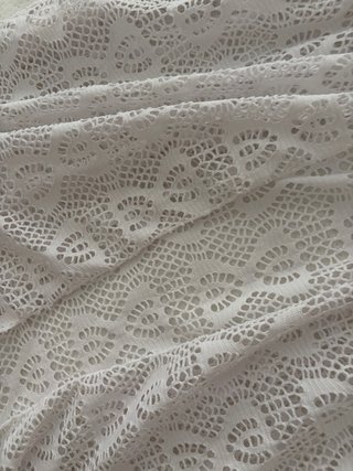 Pareo blanco de encaje
