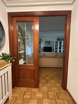 Puertas dobles de madera