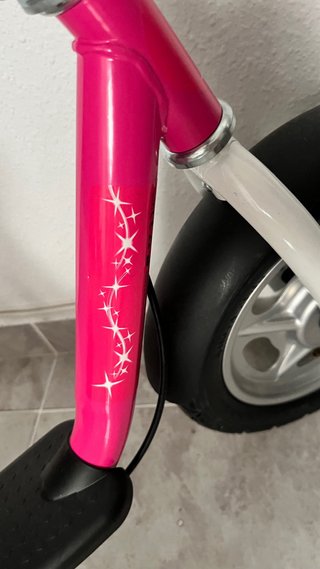 Bicicleta sin pedales infantil rosa