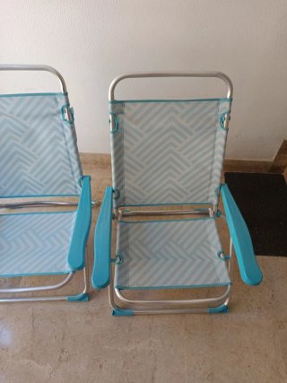2 Hamacas de Playa Plegables