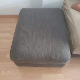 Puff Reposapiés IKEA Kivik con Almacenaje - Gris