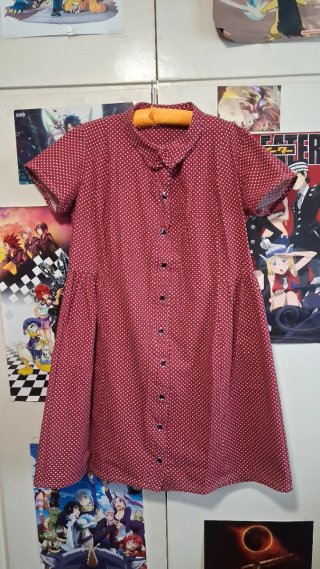 Vestido estilo campiña lunares