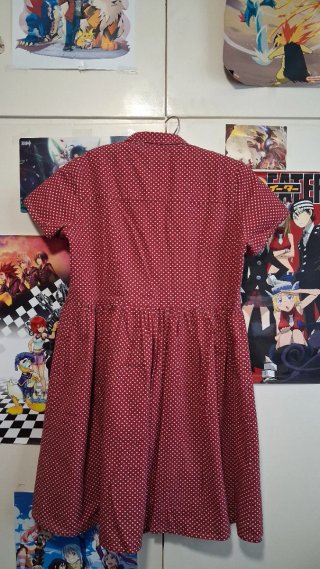 Vestido estilo campiña lunares