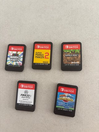 Pack 5 Juegos Nintendo Switch: FIFA, Mario, Minecr