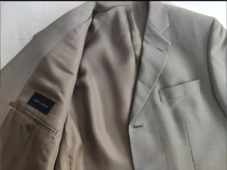 Traje Javier Cardenal Gris Claro/Caqui