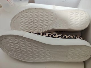 Zapatos de lona con estampado de leopardo