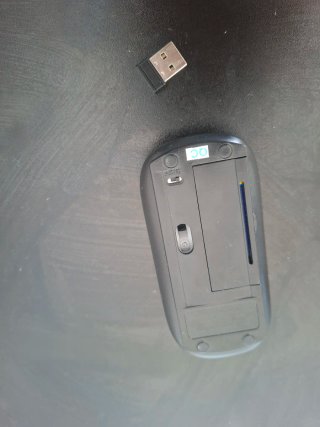 Mouse Wireless USB + Bluetooth Nero