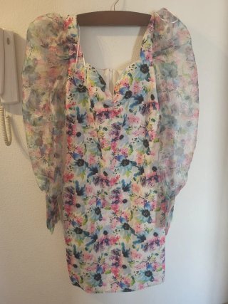 Vestido El Armario Azul floral Talla M