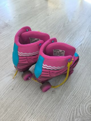 Patines Soy Luna Rosas y Amarillos con Casco