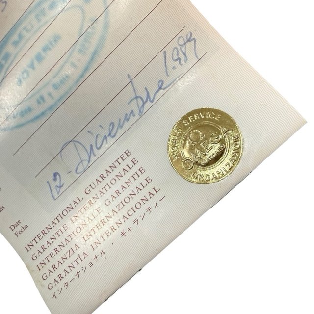 Librito de Garantía Internacional Omega Vintage