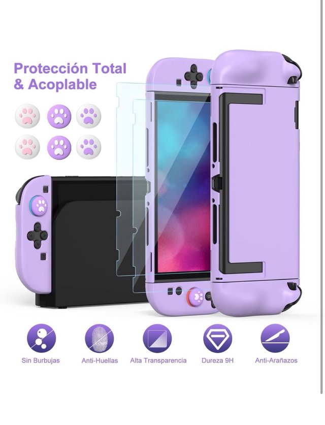 Funda y Accesorios Switch Morado
