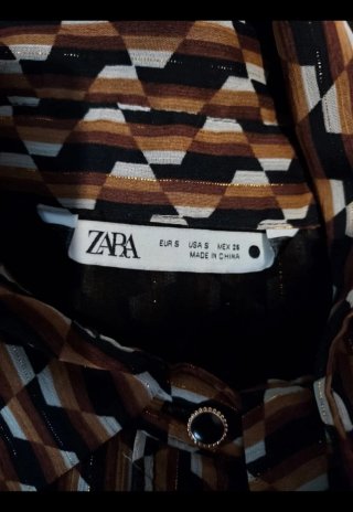 Vestido Zara estampado Talla S