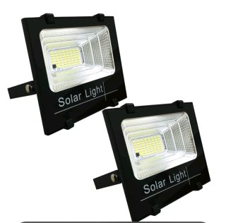 2x Fari Solare 200W LED Esterno Pannello Solare