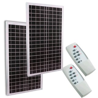 2x Fari Solare 200W LED Esterno Pannello Solare