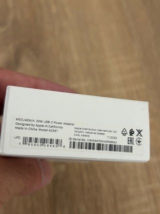 Cargador Apple USB-C 20W Original Caja