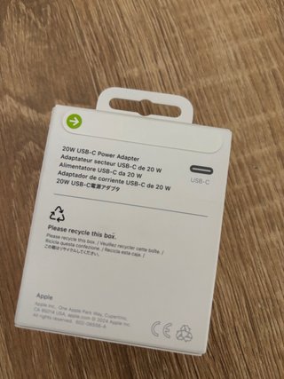 Cargador Apple USB-C 20W Original Caja