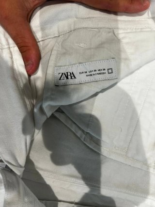 Pantalones de lino blancos