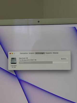 iMac 24 M1 2021 Blu 8GB/256GB Retina 4.5K