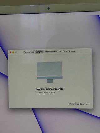iMac 24 M1 2021 Blu 8GB/256GB Retina 4.5K