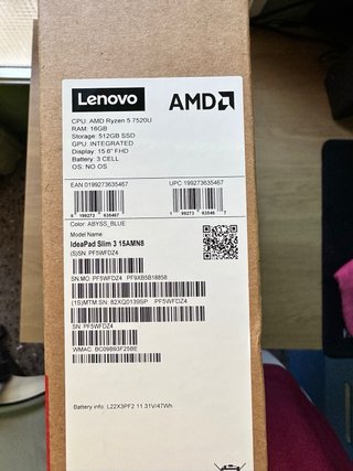Lenovo IdeaPad Slim 3 | Ryzen 5 | 16GB RAM | 512GB