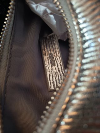 Bolso fiesta plateado Mango