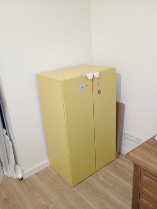 Aparador Ikea amarillo 5 baldas