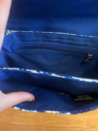 Bolso Desigual Azul y Blanco