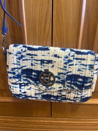 Bolso Desigual Azul y Blanco