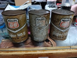 Lote 3 latas aceite Phillips 66 Super HD II