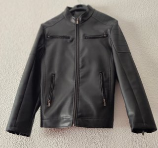 Chaqueta cuero negra Talla L