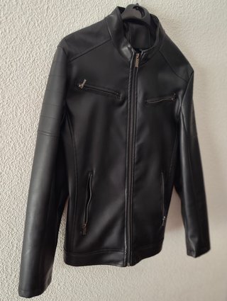 Chaqueta cuero negra Talla L