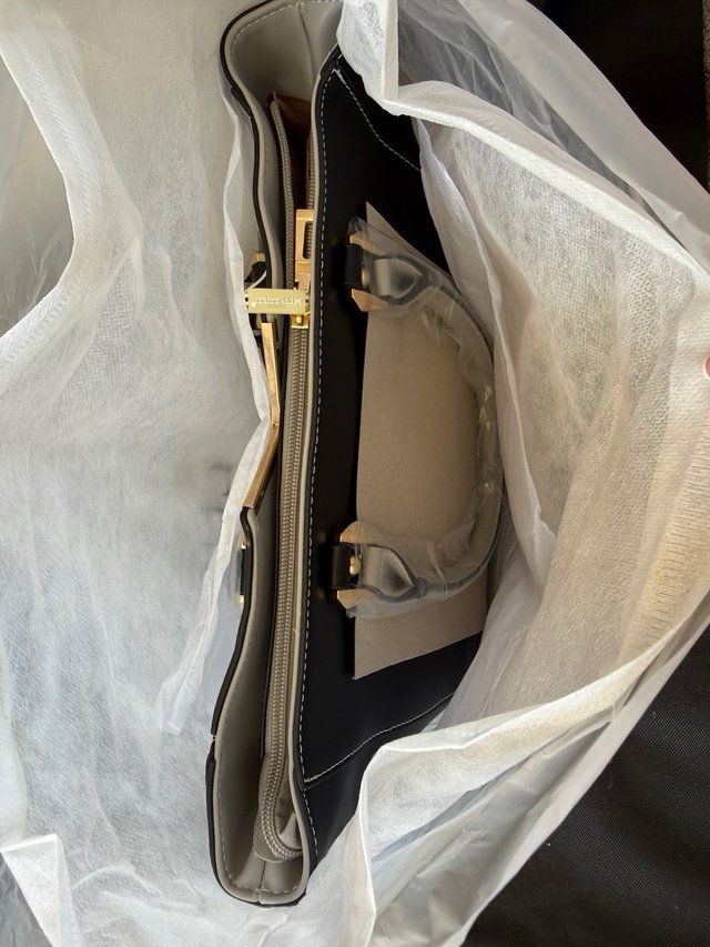 Bolso Miss Lulu Negro, Gris y Blanco