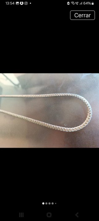Cadena de plata estilo serpiente