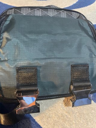 Borsello Lacoste nero e grigio monogram