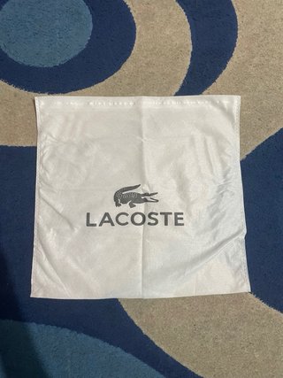 Borsello Lacoste nero e grigio monogram