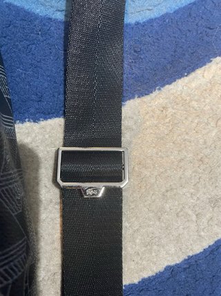 Borsello Lacoste nero e grigio monogram