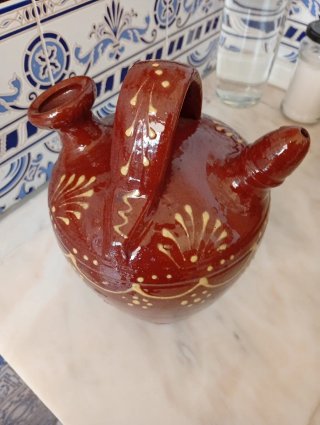 Botijo Cerámica Pintado a Mano
