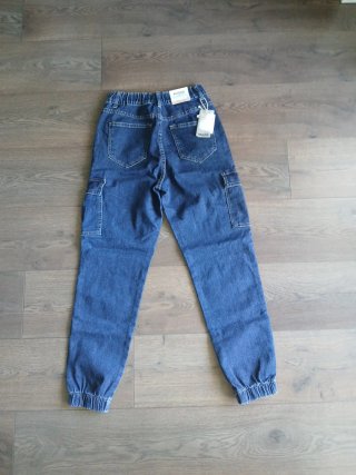 Pantalón vaquero cargo azul