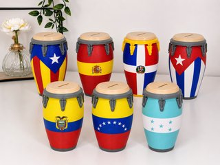 Conga 3 en 1: Porta latas, Botellas y Alcancía