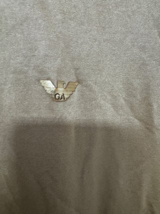 Camiseta Dorada Emporio Armani Auténtica Beige