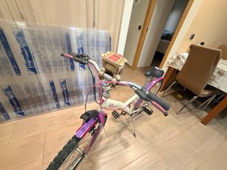 Patinete y lote de bicicletas