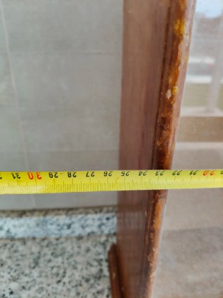 Vitrina Capilla Antigua Madera y Cristal
