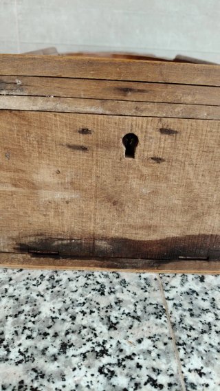 Vitrina Capilla Antigua Madera y Cristal