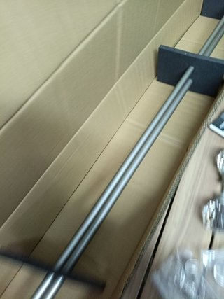 Amazon Basics - Barra de cortinas decorativa 122-218cm